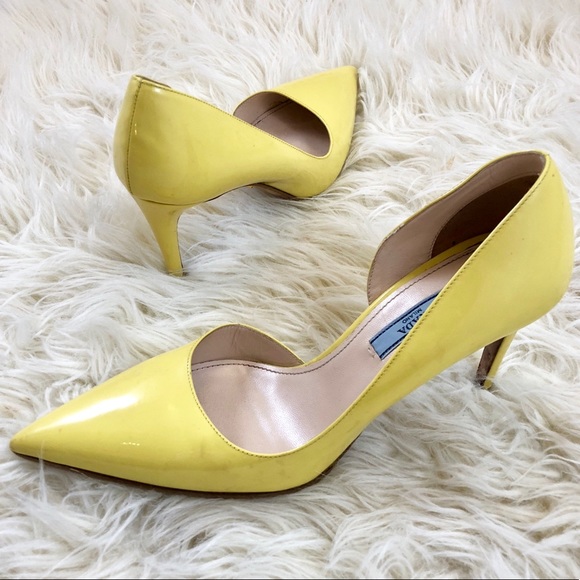 prada yellow heels